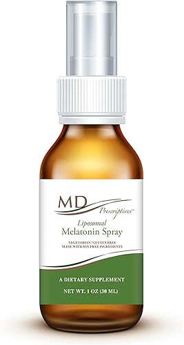 MD Prescriptives Suplemento dietético de melatonina liposomal de 3 mg en aerosol, absorción mejorada para ayudar a fomentar un sueño reparador y
