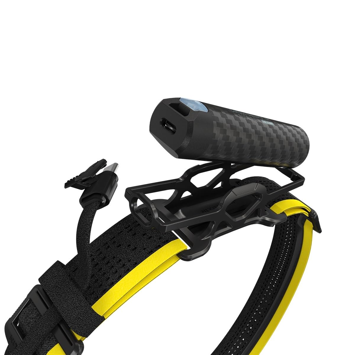 Nitecore 6K Carbon Externes Batterie-Kit für NU27-NU40-NU43-NU45-NU50 und HC65UHE, Schwarz