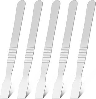 5Pcs Small Metal Scraper, Label Scraper Tool, Non-Scratch Cleaning for Removing Labels Oil Stains Food in Narrow Spaces and Gaps