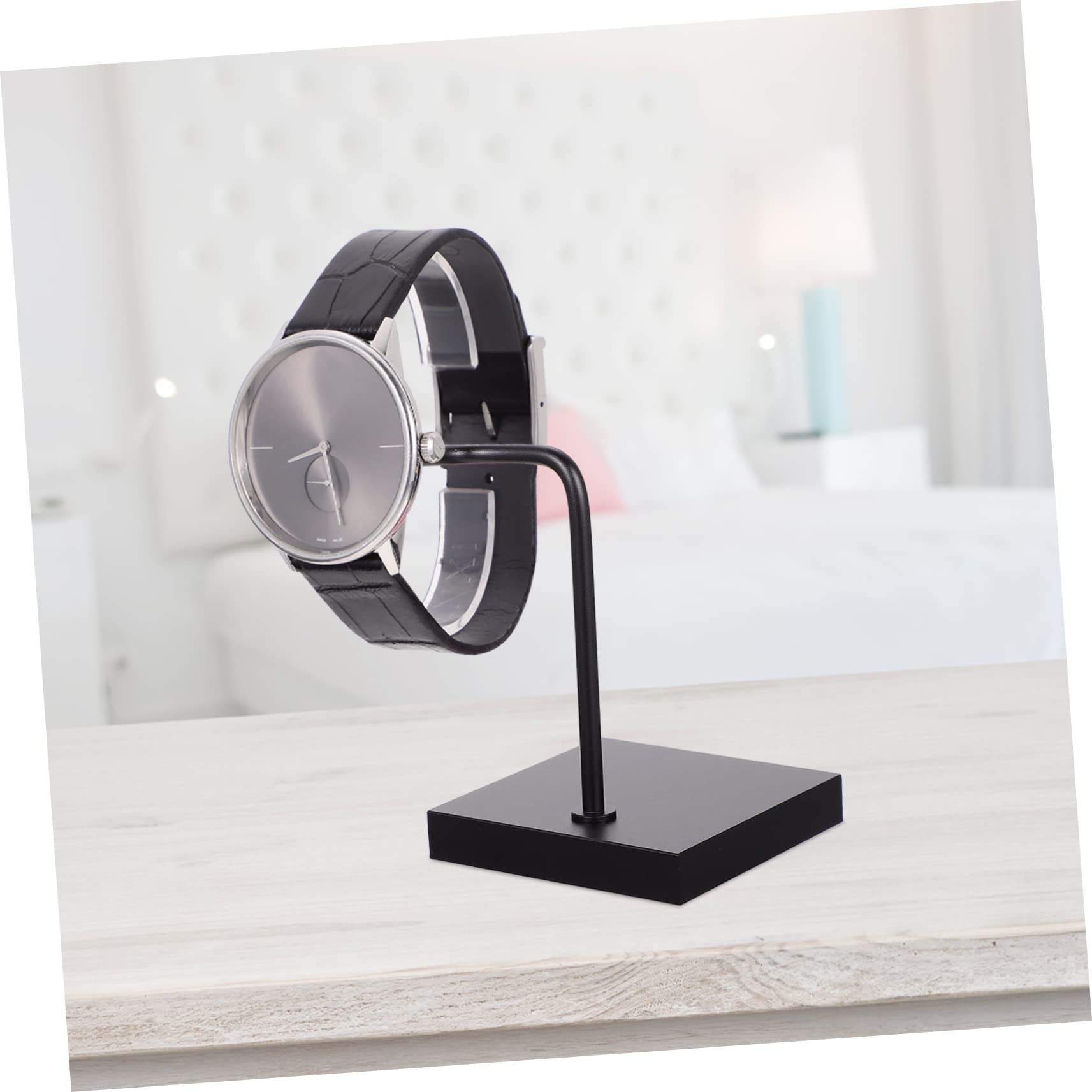 Gatuida 2 Stücke C Aufbewahrung Halskette Schwarz DREI Organisation Rack Professionell Schlafzimmer Nützlich Ständer Uhr Stütze Schmuck Klar Halter Metall Speicher Vitrine Zeigen