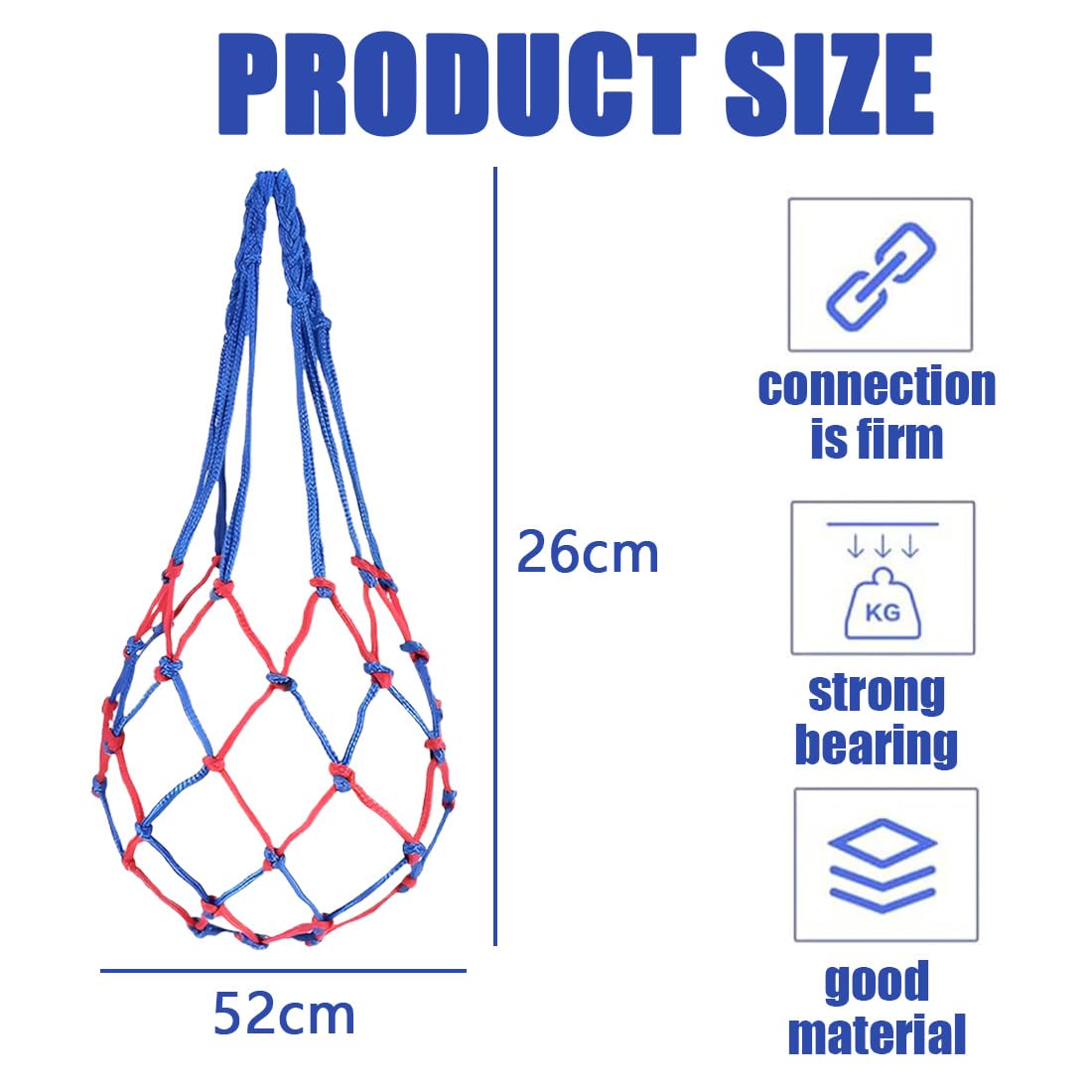 SULIUDAJI 2 Piezas Red de fútbol para Cometa Pelotas Deportivas de Baloncesto Voleibol de Playa Zapatillas de Deporte, Red portátil