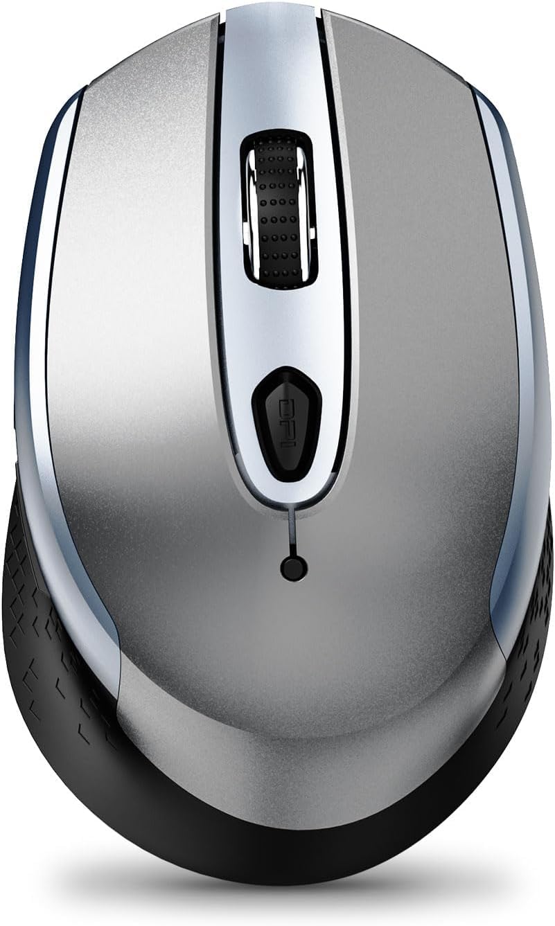 RaceGT Mouse Wireless USB-C & USB-A, Mouse Rechargeable 2.4 GHz Quiet Click 3 Adjustable DPI Level with 4 Buttons, with On/Off Switch for Computer, Laptop, PC, MacbookPro/Air Chromebook