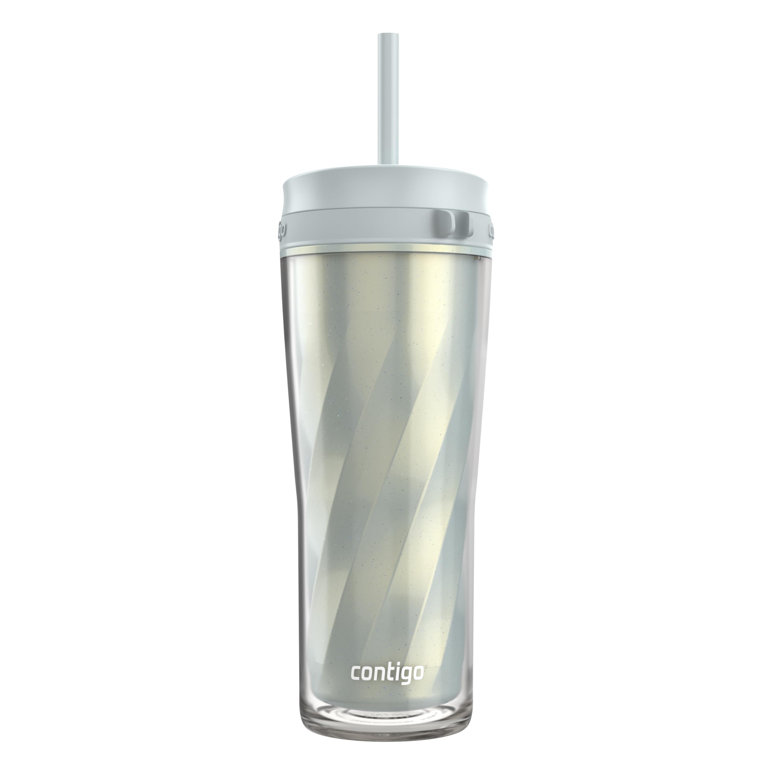 ContigoAUTOCLOSE Shake & Go, Protein Shake Tumbler, Smoothie Cup, 24oz, Macaroon