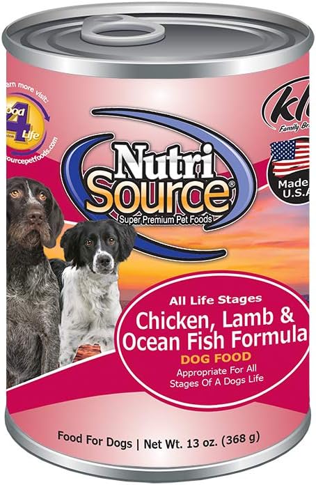 Nutri Source Tuffy'S Pet Food 131300 Tuffy Nutrisource 12-Pack Chicken And Rice Canned Food For Dogs, 13-Ounce