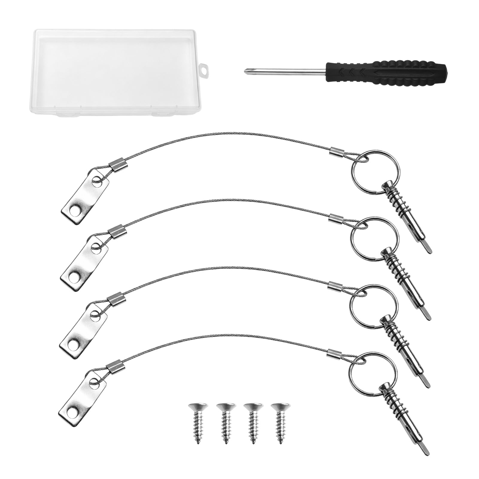 INJOYTEC 4PCS Quick Release Pin 1/4" Diameter With Drop Cam & Spring