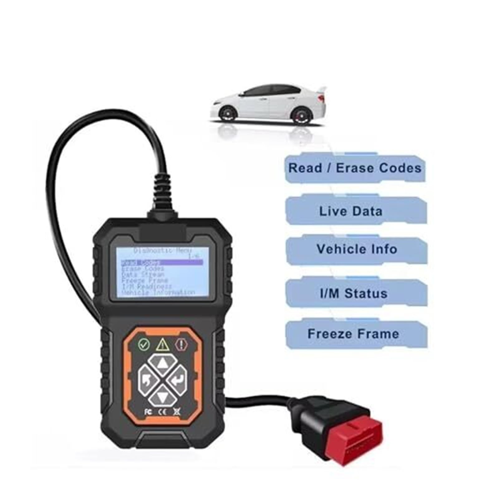 Narzędzie diagnostyczne do samochodów, skaner T31 OBD2 EOBD kontroli układu silnika, czytnik kodów osobowych, SUV-ów i lekkich ciężarówek