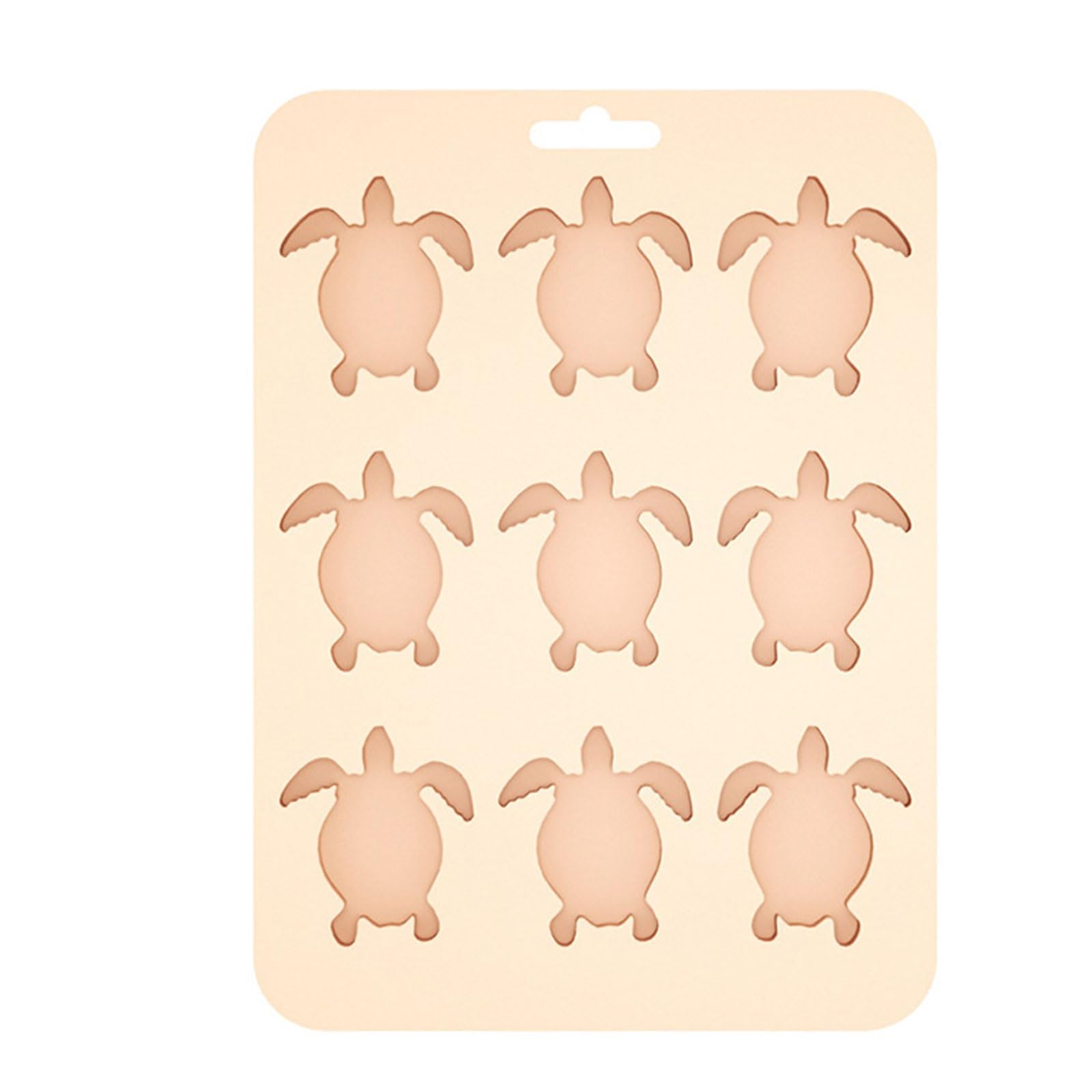 Veltros Efficient Silicone 9 Cavity Turtles Mold for Chocolate Ice Cubes and Dessert Makings Baking Tool for Home Turtles Ice Cubes Mold