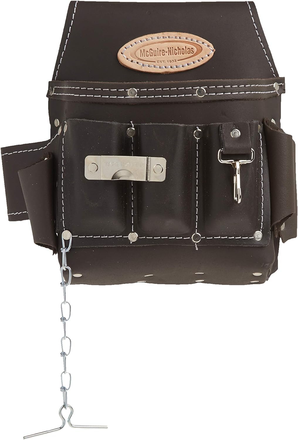 McGuire-Nicholas 526-CC Brown Professional Electrician's Pouch, Oil Tanned Leather B0009XY6BM