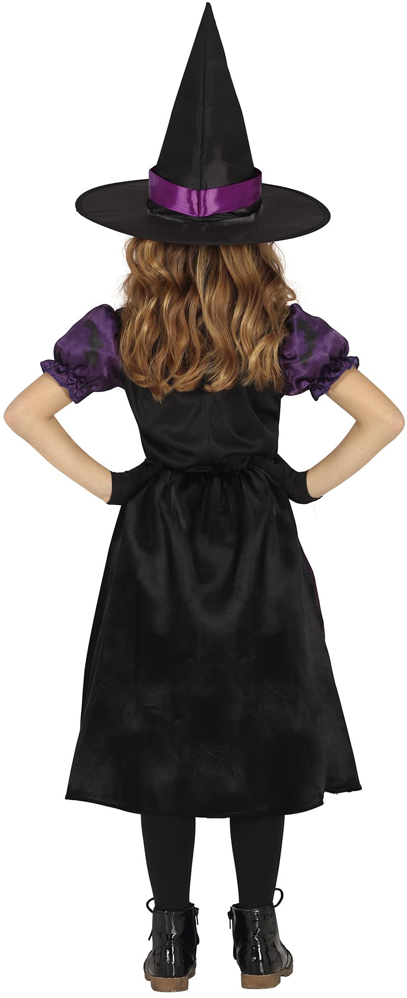 FIESTAS GUIRCA Haunted Purple Witch Fancy Dress for Girls - Kids Witch Costume including Witch Hat - Halloween Girls Costumes 5-6 years - Image 2
