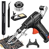 Soldering Iron Kit, 60W Soldering Gun Automatic Hand-held Solder Gun Iron Kit Welding Tool, 110V Automatic Welding Gun, for Electronic Repair, Home appliance repair, DIY