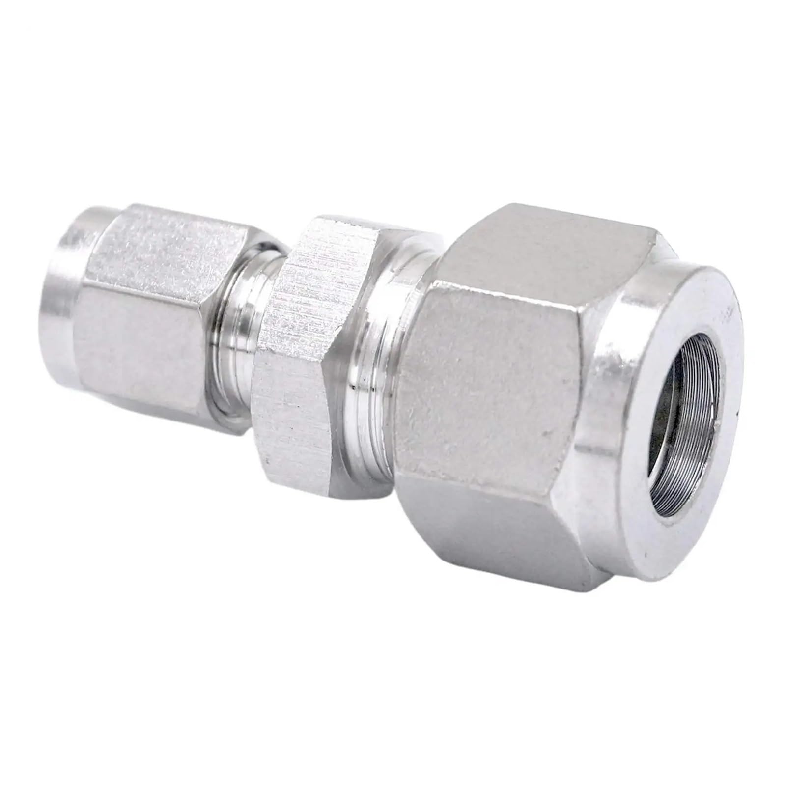 MQXFCZUX Fit Tube O.D 8mm to 10mm 304 Stainless Reducer Sleeve Ferrule Pneumatic Air Connector Pipe MQXFCZUX