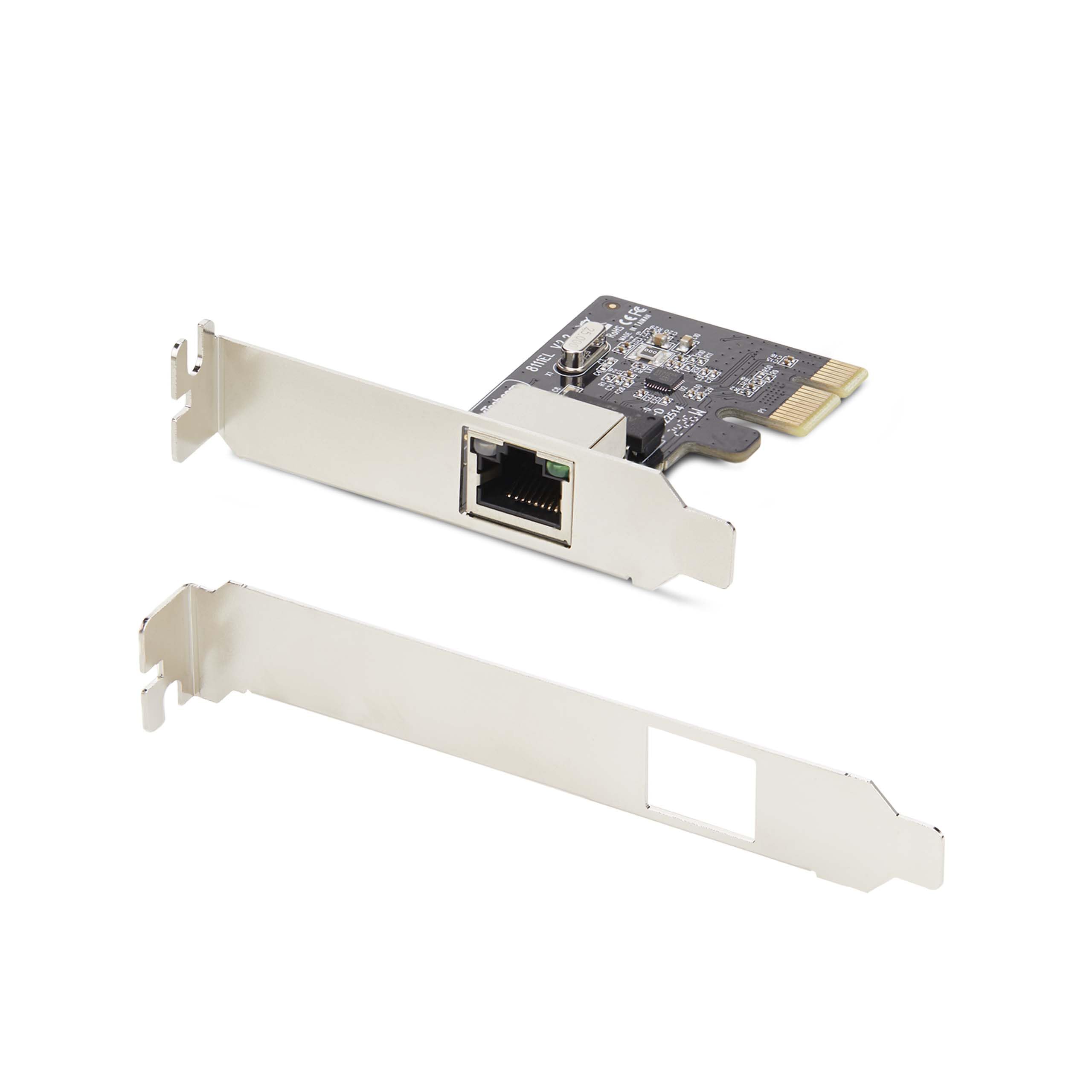StarTech Carte Réseau PCIe Gigabit 1 Port, Profil Bas (ST1000SPEX2LT)