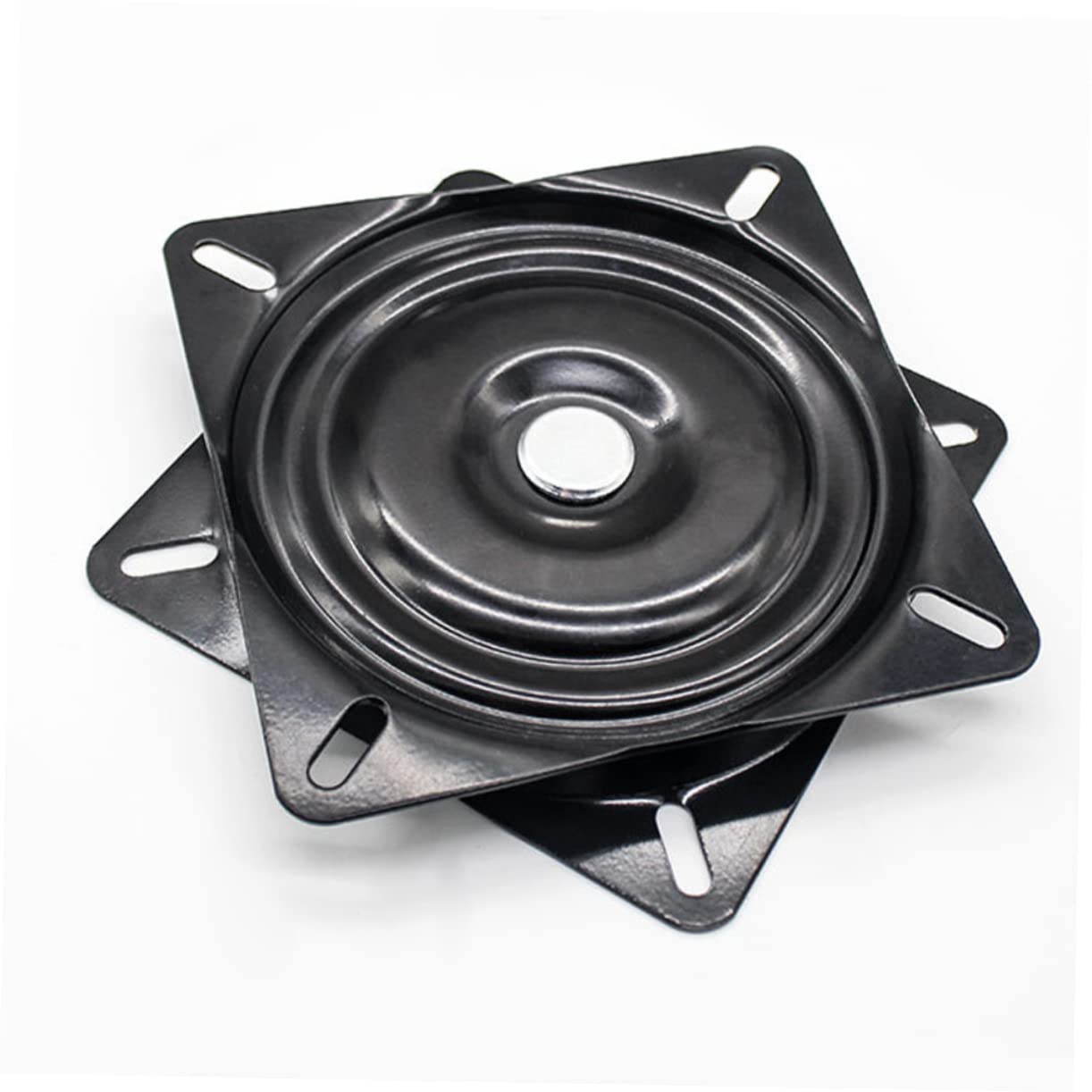 Plateau Tournant 20 Cm pour Meuble en Métal Robuste, Mécanisme Pivotant 360° Roulement Intégré, Adapté pour Fauteuils, Sièges de Bateau et Tabourets de Bar, Remplacement Pratique
