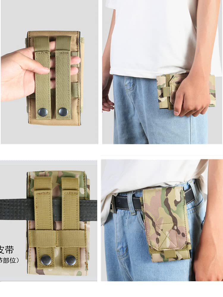 MCCC Bolsa Para Teléfono Celular Para Mochila, Correa De Hombro, Cinturón Y Chaleco Para Sistema Molle, Pequeña Bolsa Táctica EDC Con Cremallera