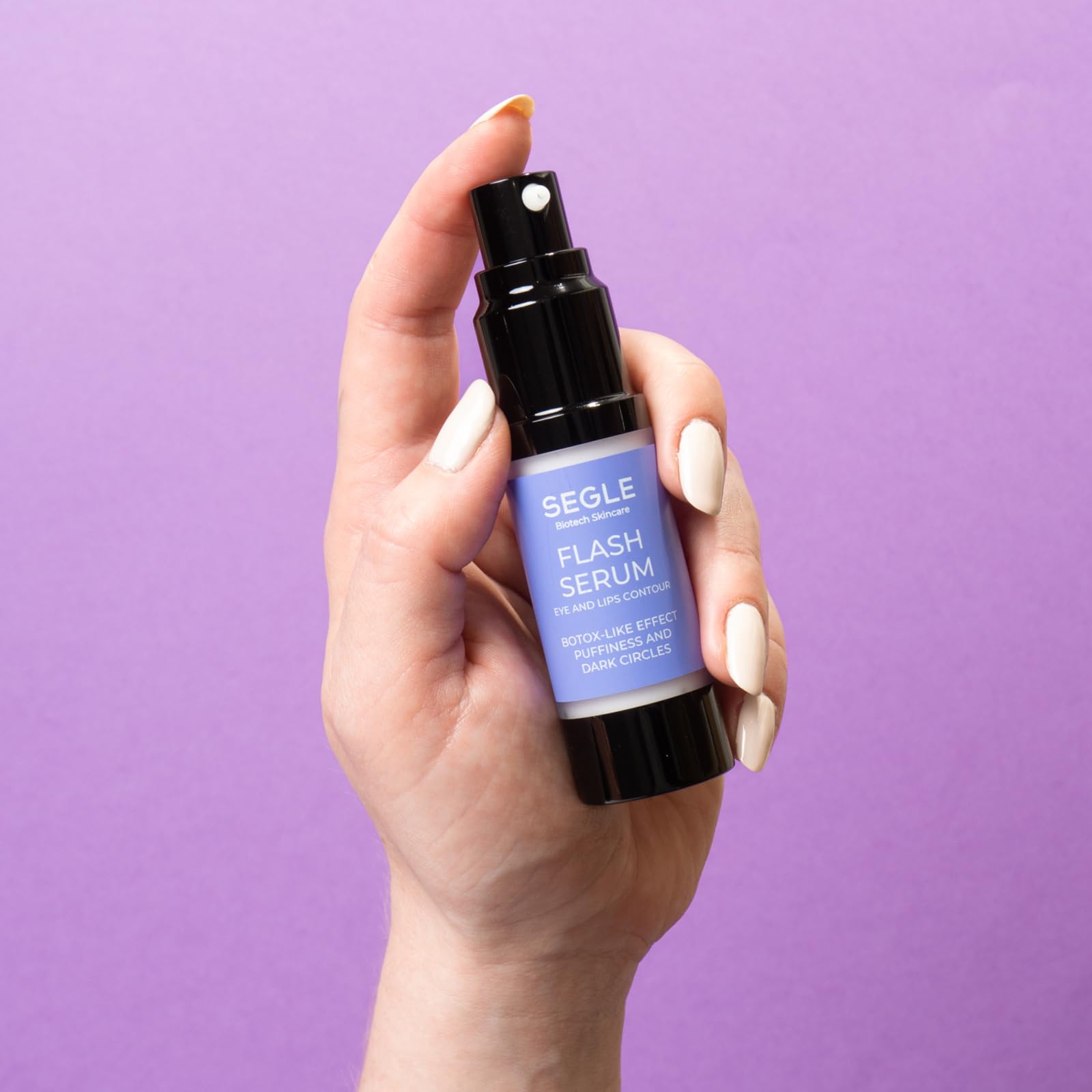 Segle | Contorno de Ojos Antiarrugas Flash Serum | Reduce las bolsas y las ojeras | Hidrata y protege | 15 ml