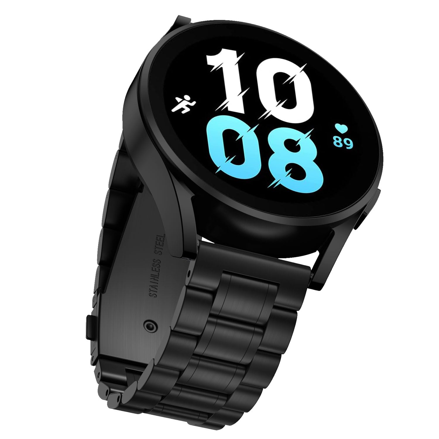 Suuira Cinturino Compatibile con Samsung Galaxy Watch 6/5 / 4 40mm 44mm, Watch 6 Classic 43mm 47mm, Watch 5 Pro 45mm, Watch 4 Classic 46mm 42mm Acciaio Inossidabile Metallo Cinturino