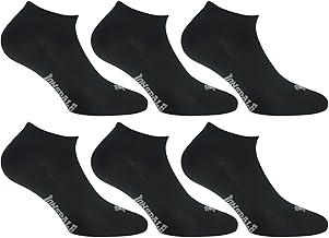 Lonsdale Invisible Fresh 6 Paia di calzini Sneaker, eccellente qualità di cotone con lavorazione Piquet