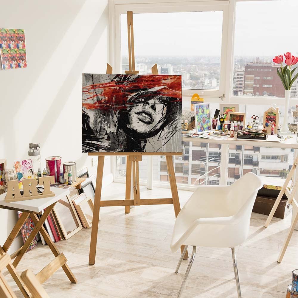Artnapi Dipingere Con I Numeri Kit Per Adulti Con Tela 40x50 Cm E Cornice: Notte Stellata Van Gogh