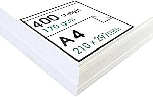 Artway Enviro - Recycled A4 Cartridge Paper For Drawing - Ideal For Dry Art Applications - 170gsm - A4 (400 Sheets
