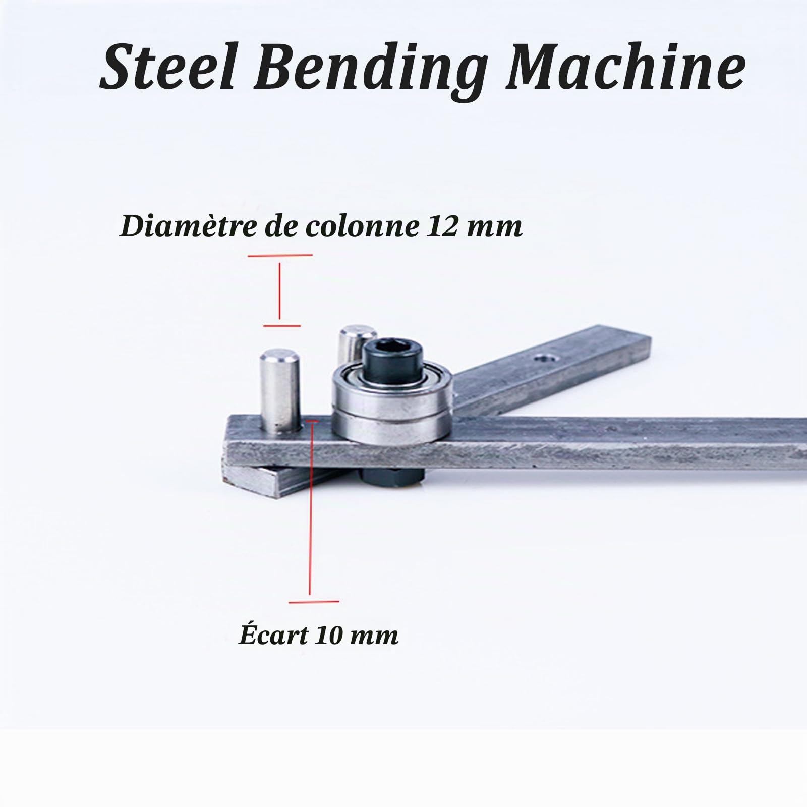 Cintreuse Manuelle Universelle, Cintreuse de Tuyaux Manuelle, Angle de Flexion Maximal de 190 Degrés, 1-10mm Machine à Cintrer les Métaux, Outils de Cintrage pour Cuivre, Aluminium et Métal Doux