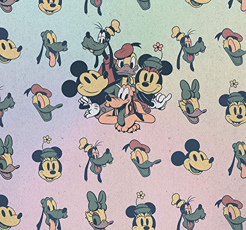 Komar Disney Fleece Photo Wallpaper Mickey Fab5 Size: 300 x 280 cm (Width x Height), Width 50 cm (Width x Height), Wall Mural - Image 2