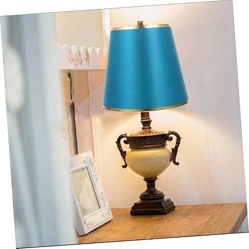 Miniatura 9 de DOITOOL Pantalla de tela tambor pantalla lámpara lámpara lámpara tambor negro lámpara colgante pared portavelas mini lámpara de mesa clip en