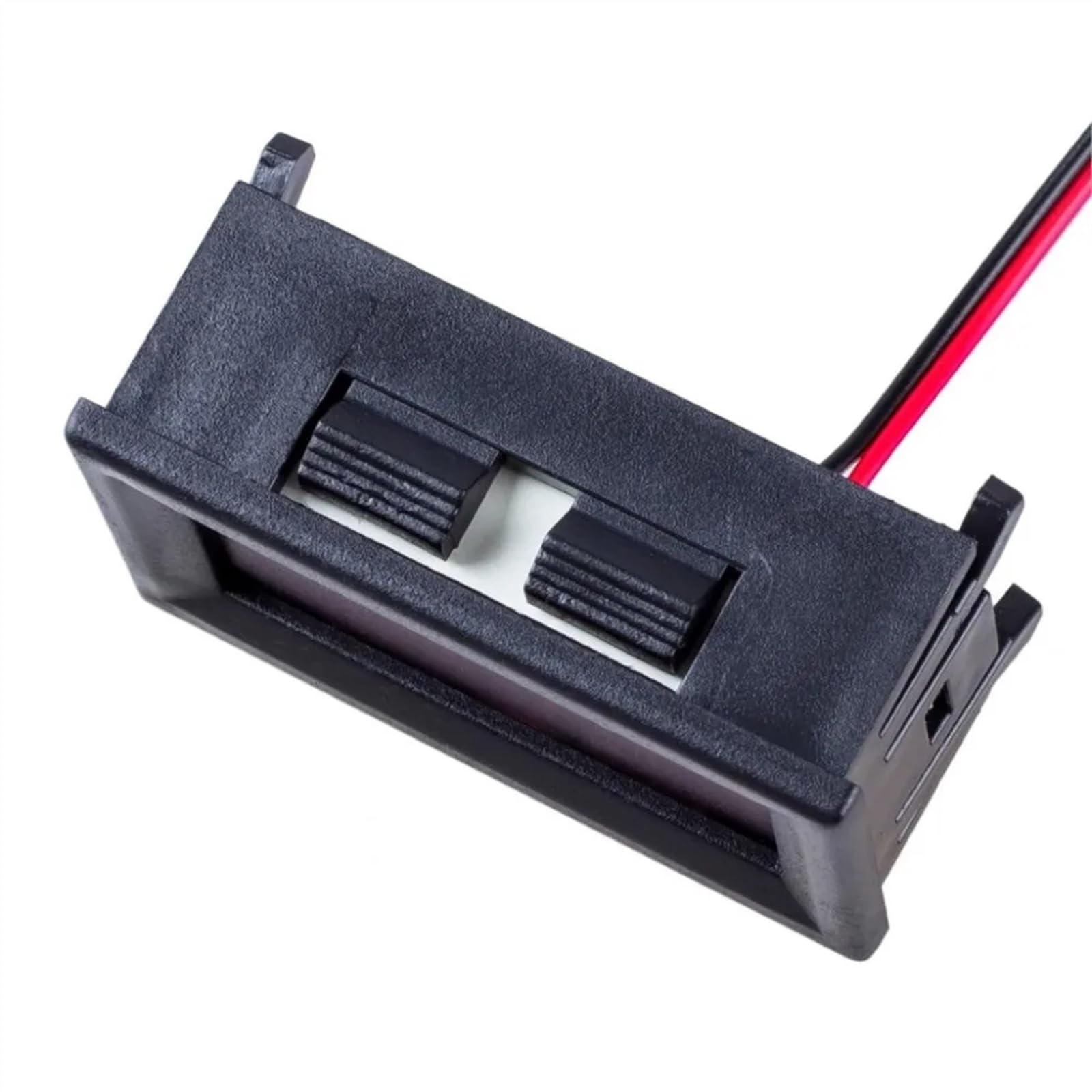 1pc bricolage Mini voltmètre testeur numérique Test de tension batterie DC 0-30V 0-100V 3 fils rouge vert bleu for Auto voiture affichage LED jauge(DC 30V Red)