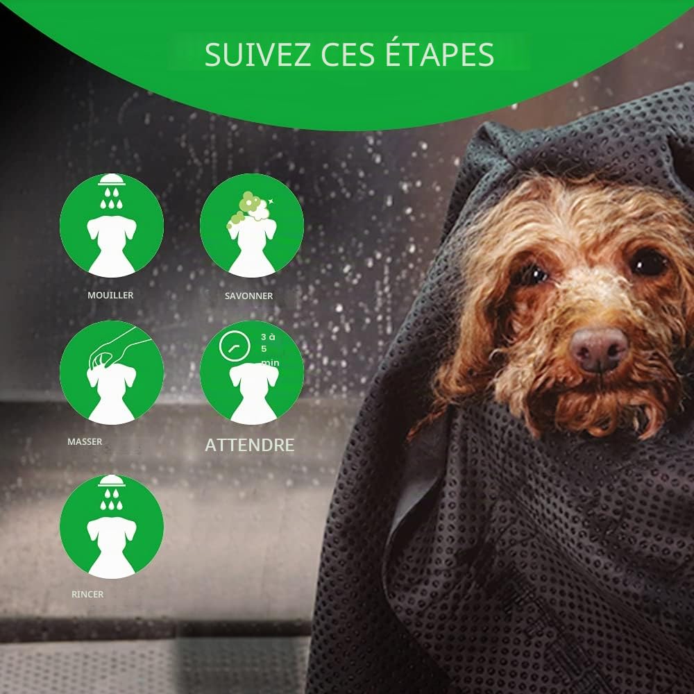 Artero Shampooing Bye Bye Antiparasitaire 5L pour Chiens - Élimine et Repousse Les Parasites, Pulvérise Les Puces et Tiques, Nettoyage en Profondeur, Effet Relaxant, Ingrédients Naturels