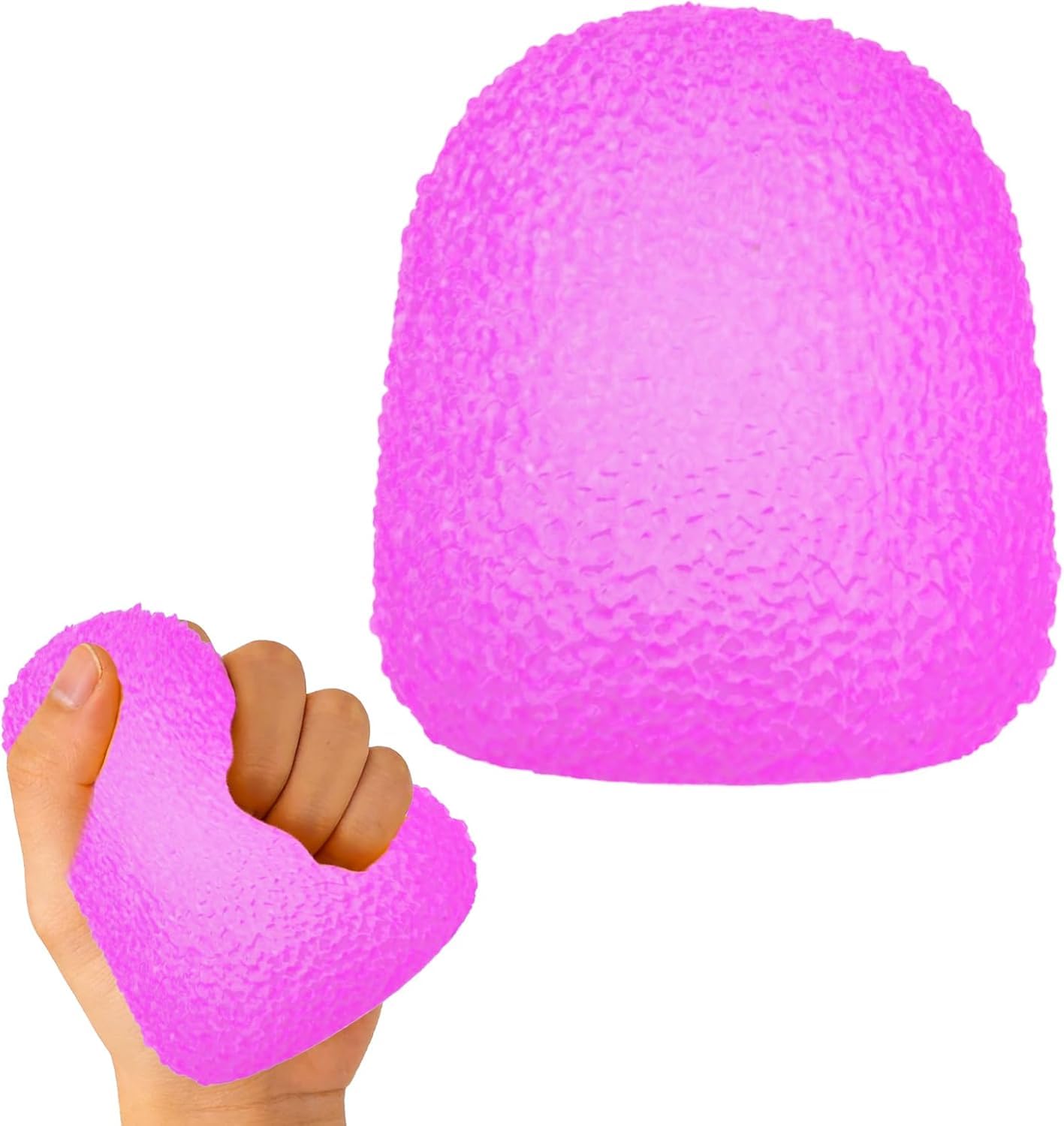 Viilich Squeeze Fidget Toy, Realistic Slow Rise Stress Squeeze Toy, Elastic Squeeze Anti-Anxiety Relax Toy, for Cute Novelty Present and Reward (Candy Purple)