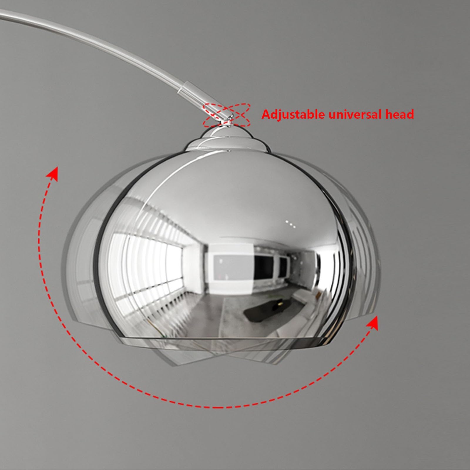 Luce da terra Lampada da Terra con Cassetto, ad Arco Regolabile in Altezza, Tavolo for Camera Letto, Soggiorno o Ufficio Lampada d'angolo