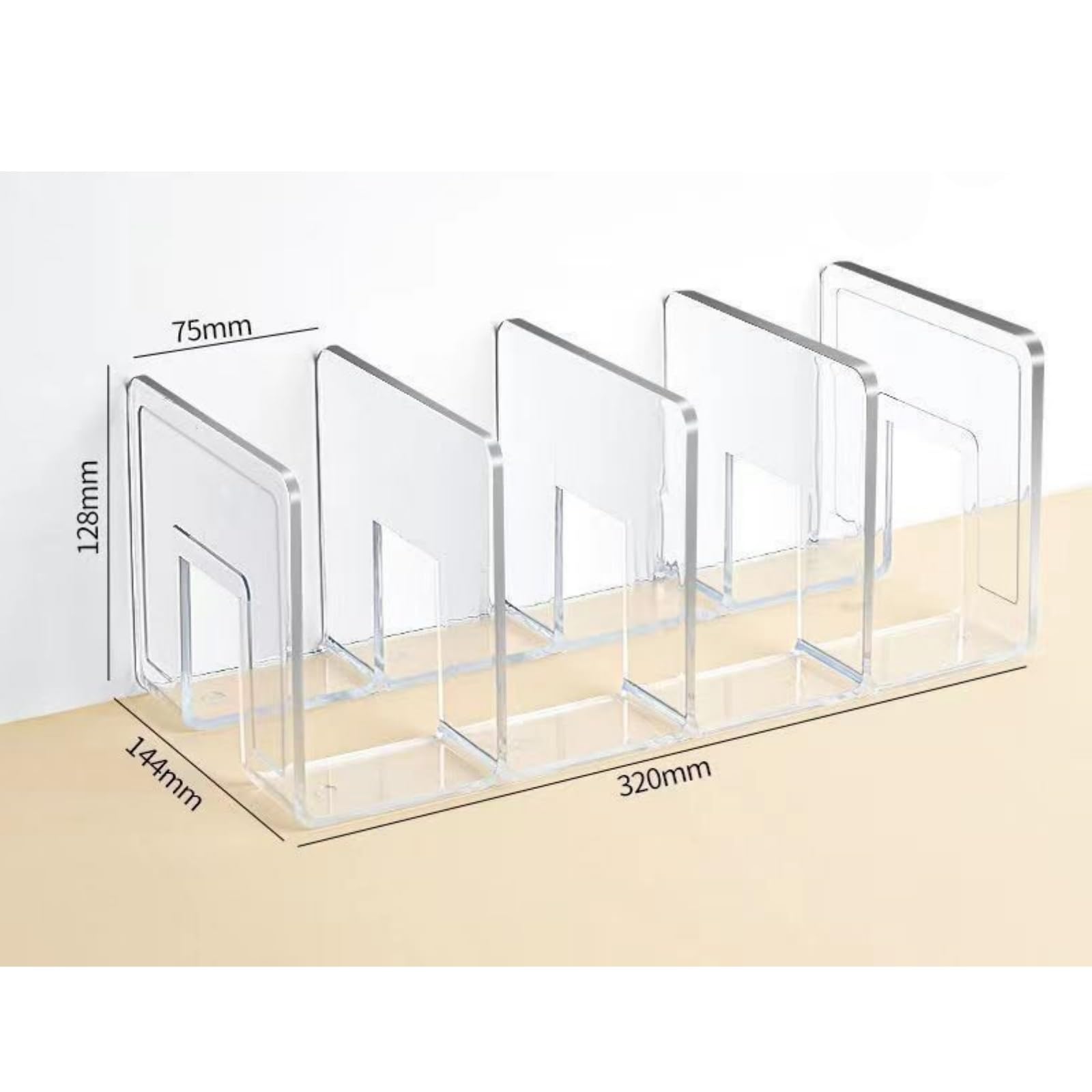 Genérico 4PCS Zapatero para niños, Organizador de Zapatos de acrílico, Paquete de organizadores de Zapatos, Almacenamiento de Zapatos de 4 Secciones para niños para Entrada de Armario