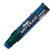 Pentel Wet Erase Chalk Marker, Blue Jumbo (SMW56-C) – view 1