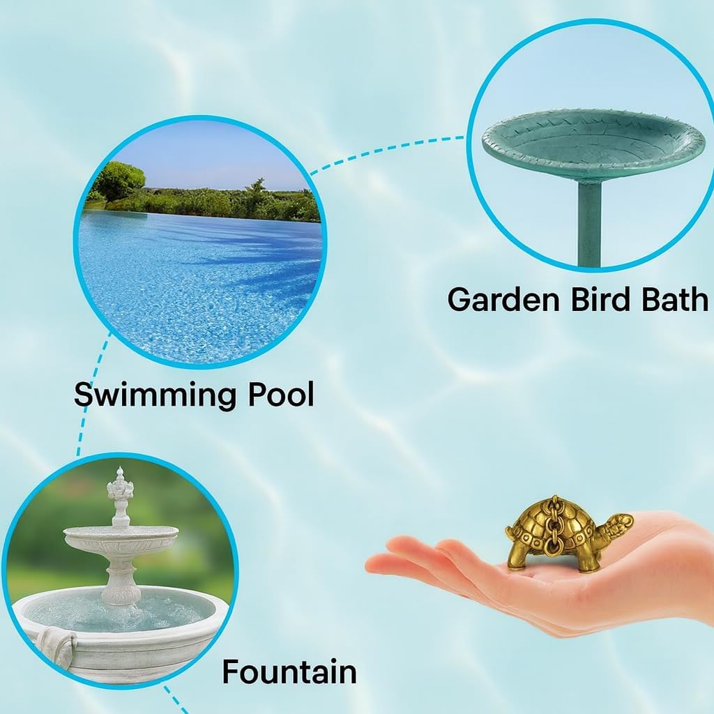 4 Pcs Mini Copper Bird Bath Disk Ornaments Purification for Birdbaths Bowl image 5