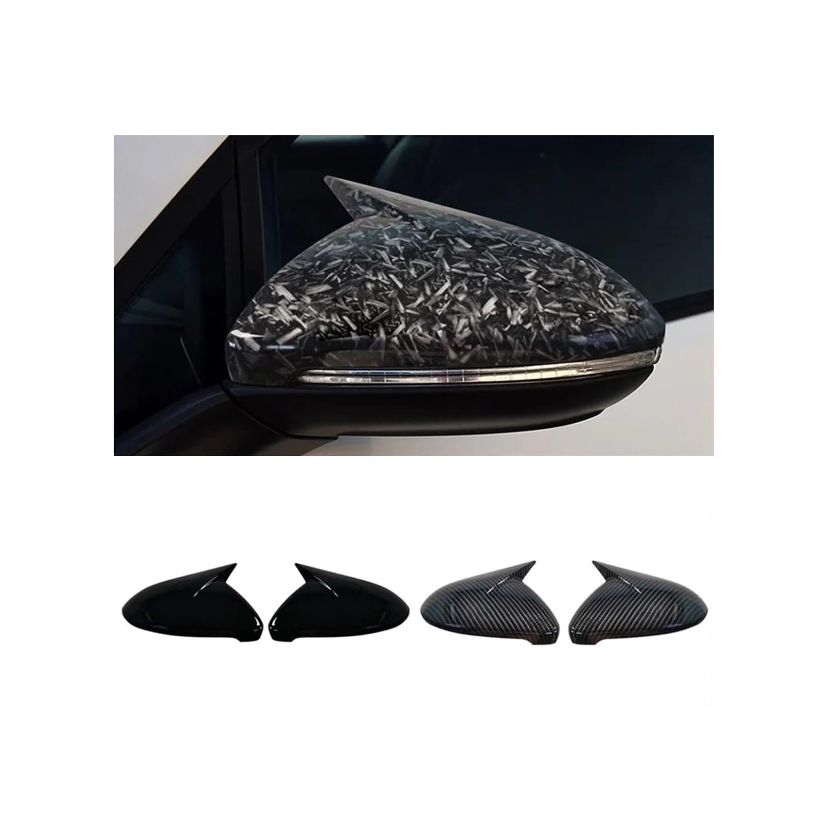 obudowa lusterka wstecznego samochod Do Golfa 7 MK7 MK7.5 Do GTI Do R Do GTE Do GTD 2014-2019 Osłona lusterka wstecznego(Carbon fiber pattern)