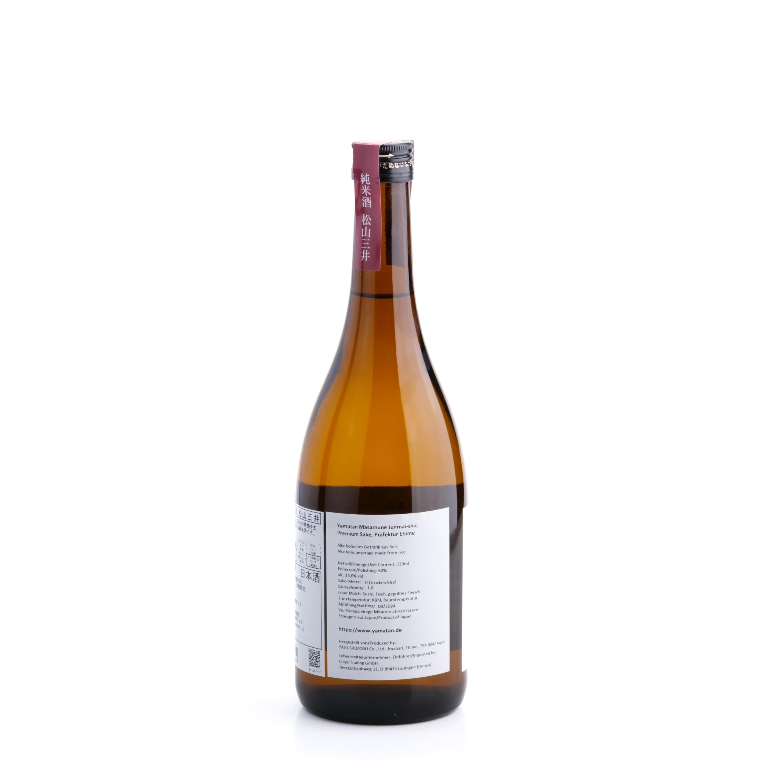 Yamatan Masamune Sake, Junmai-Shu, japanischer Premium-Sake, original Reiswein aus Japan (1 x 0.72 l)