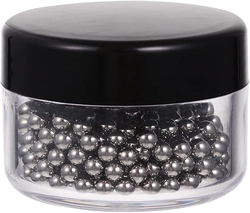 Hemoton 300 cuentas de limpieza de decantador de acero inoxidable bolas de limpieza de 0.157 in limpiador para botellas de vino, decantadores de