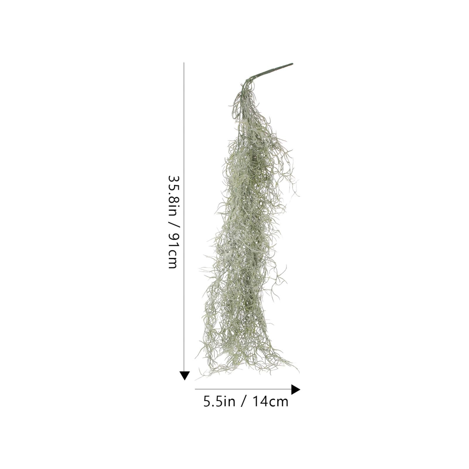 Levemolo Decorative Preserved Moss Hanging Fake Plant Moss Decor Prop for Home Garden Craft
