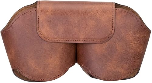 Miniatura 5 de HARDISTON Funda para AirPods Max, piel auténtica hecha a mano, fundas protectoras de cuero de alta calidad para los oídos, funda de transporte suave