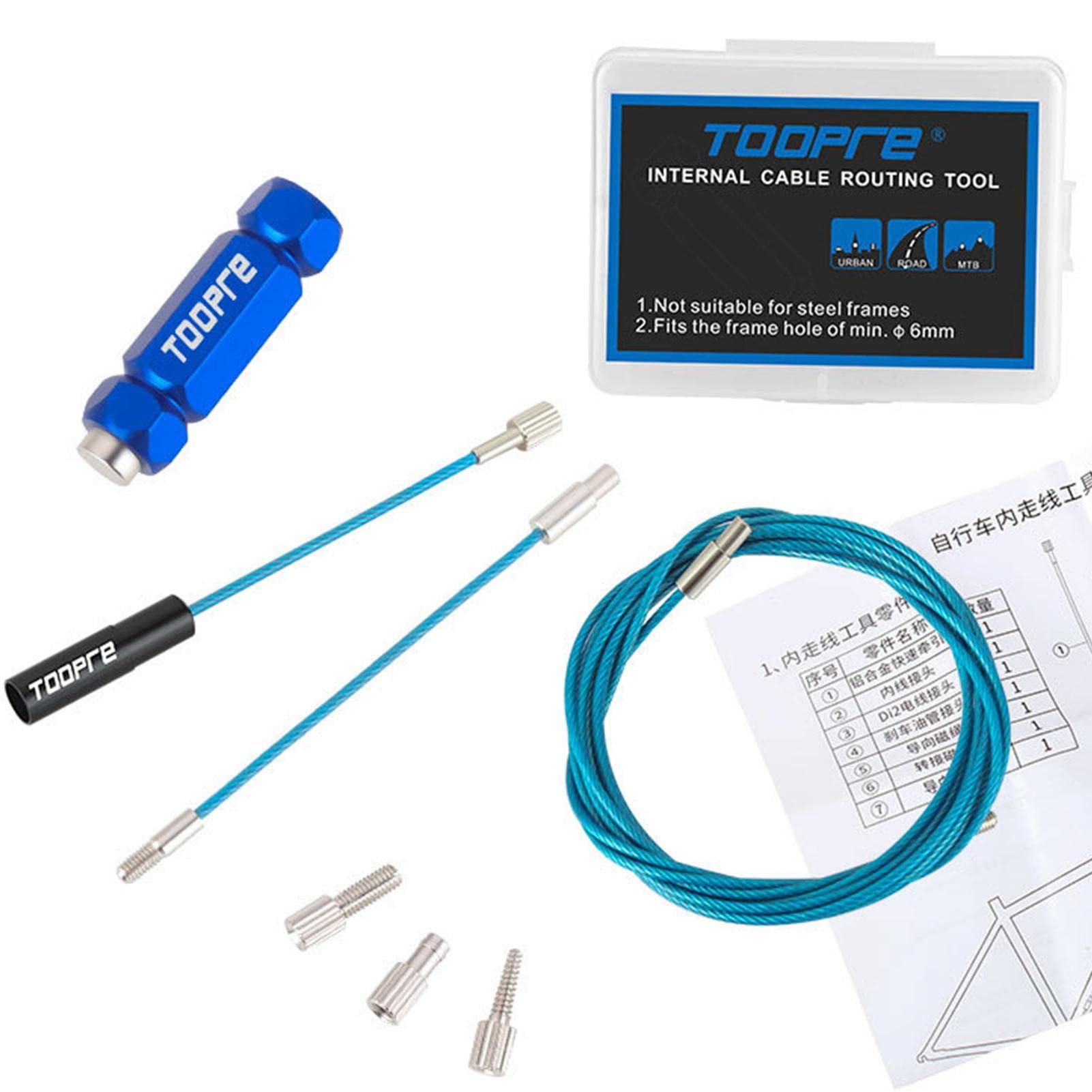 Kit De Routage Interne Pour Cadre Vélo – Outil En Alliage Alu/Aimant, Protection Anti-Rayures, Compatible Carbone/Titane/Alu, Démontage Rapide