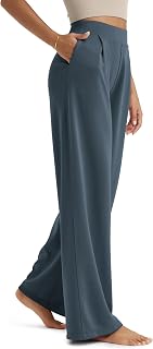ODODOS Women's Modal Soft Wide Leg Pants High Waist Casual Relaxed Fit with Pockets 27/29/31 Inseam