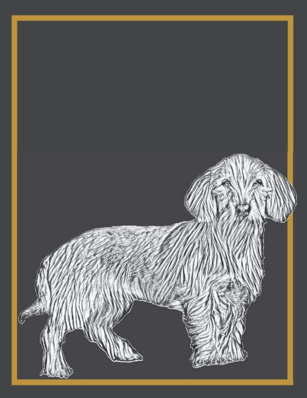 Notebook ,Diary ,Journal (Basset Fauve de Bretagne ,Dog) ,8.5 x 11 inches ,100 pages