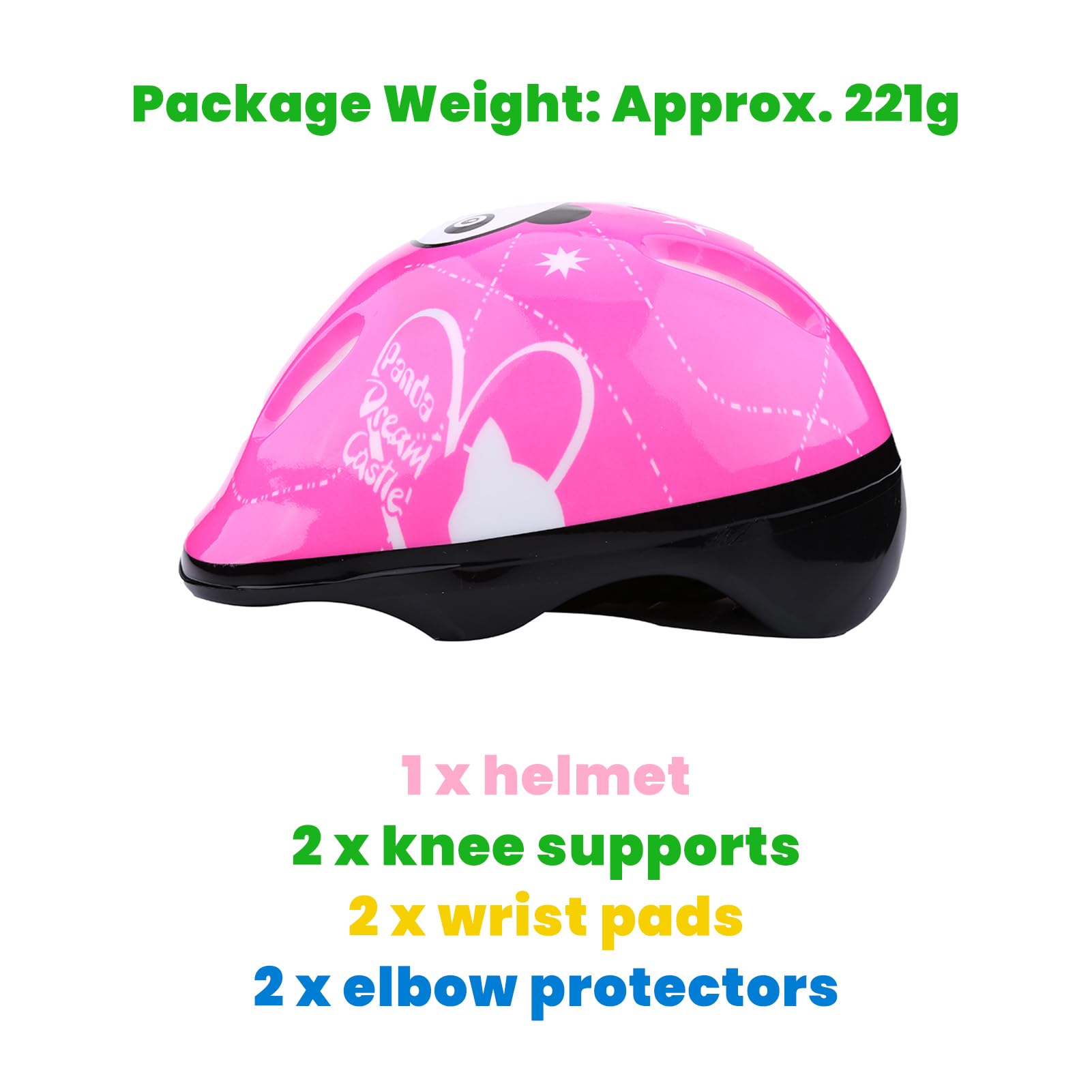 7Pcs/Set Set Protettivo Sportivo Ginocchiera Casco Atletico Polsiere Protezioni Regolabili per Skateboard per Bambini Set di Protezioni per Pattinaggio in Bici per Giovani