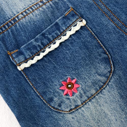 KIDSCOOL SPACE Baby & Little Boys/Girls Blue & Black Denim Overalls,Jean Workwear3