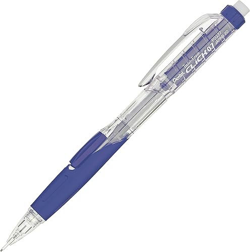 Miniatura 2 de Lápiz automático Pentel Twist Erase Click con 2 borradores de repuesto y minas, 0.01 pulgadas, barriles surtidos, Azul Paquete de 212