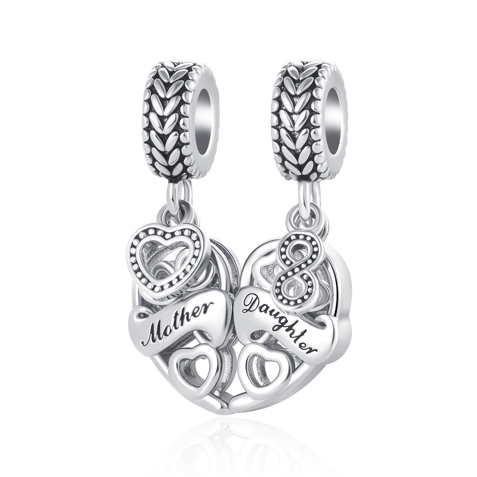 Dangle Charm Mother And Son Pandora Bracelet KunBeadJewelry Mother