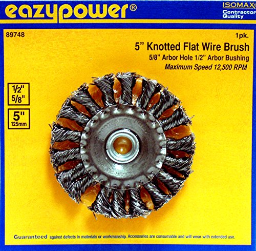 Image of Eazypower 87948 5 inch Knot Wire Brush with 5 /8 inch-1 /2 Arbor (1-Pack)