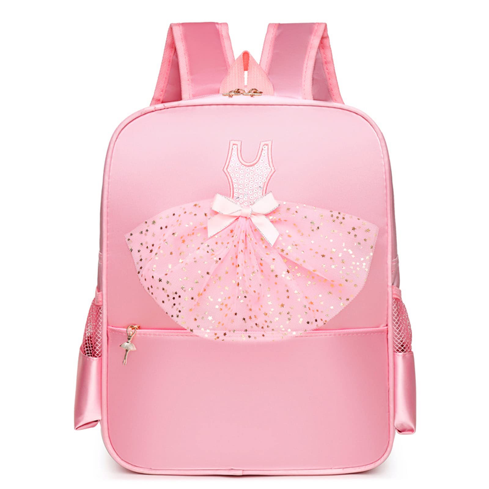 SEHXIM Cute Ballet Dance Backpack,Tutu Dress Dance Bag,Waterproof Bag Ballerina Duffle Bag Personalized dance bags Gym Bag.(Pink)