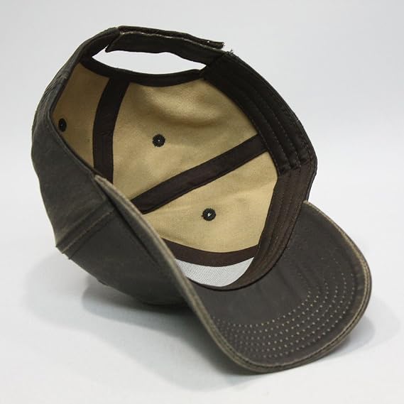 Heavy Washed Wax Coated Adjustable Low Profile Baseball Cap