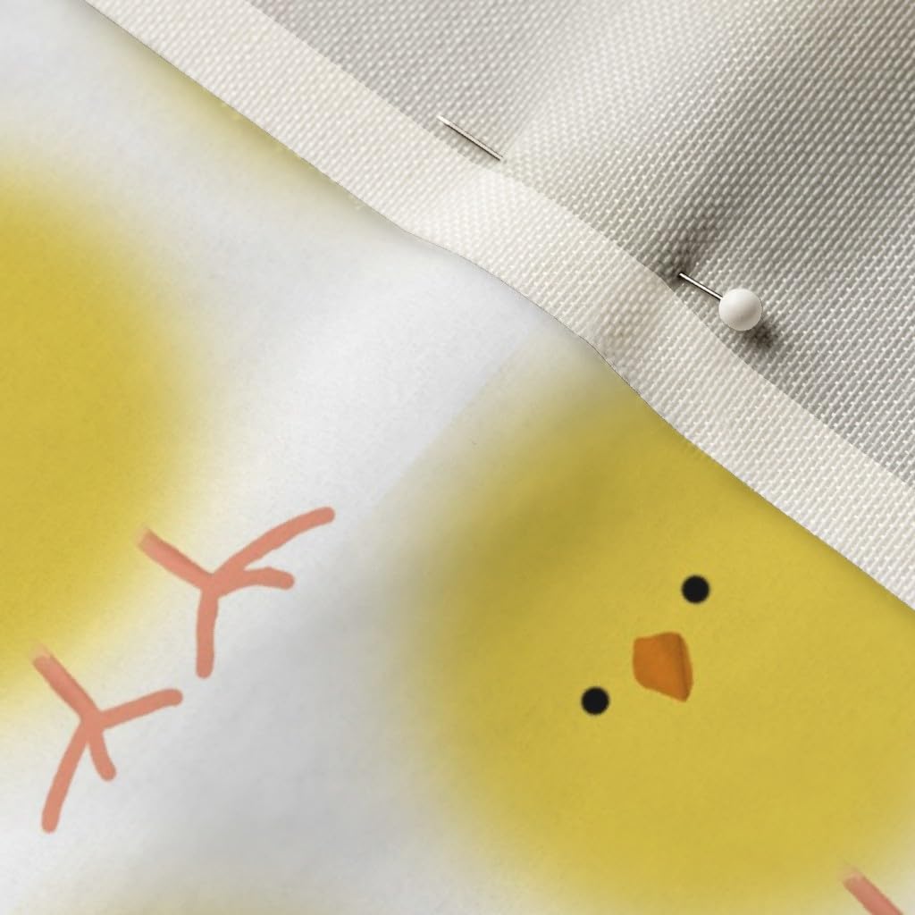 Spoonflower Fabric - Easter Nursery Farm Animal Nature Print Animals Printed on Upholstery Velvet Fabric Fat Quarter - Upholstery Home Decor Bottomweight Apparel