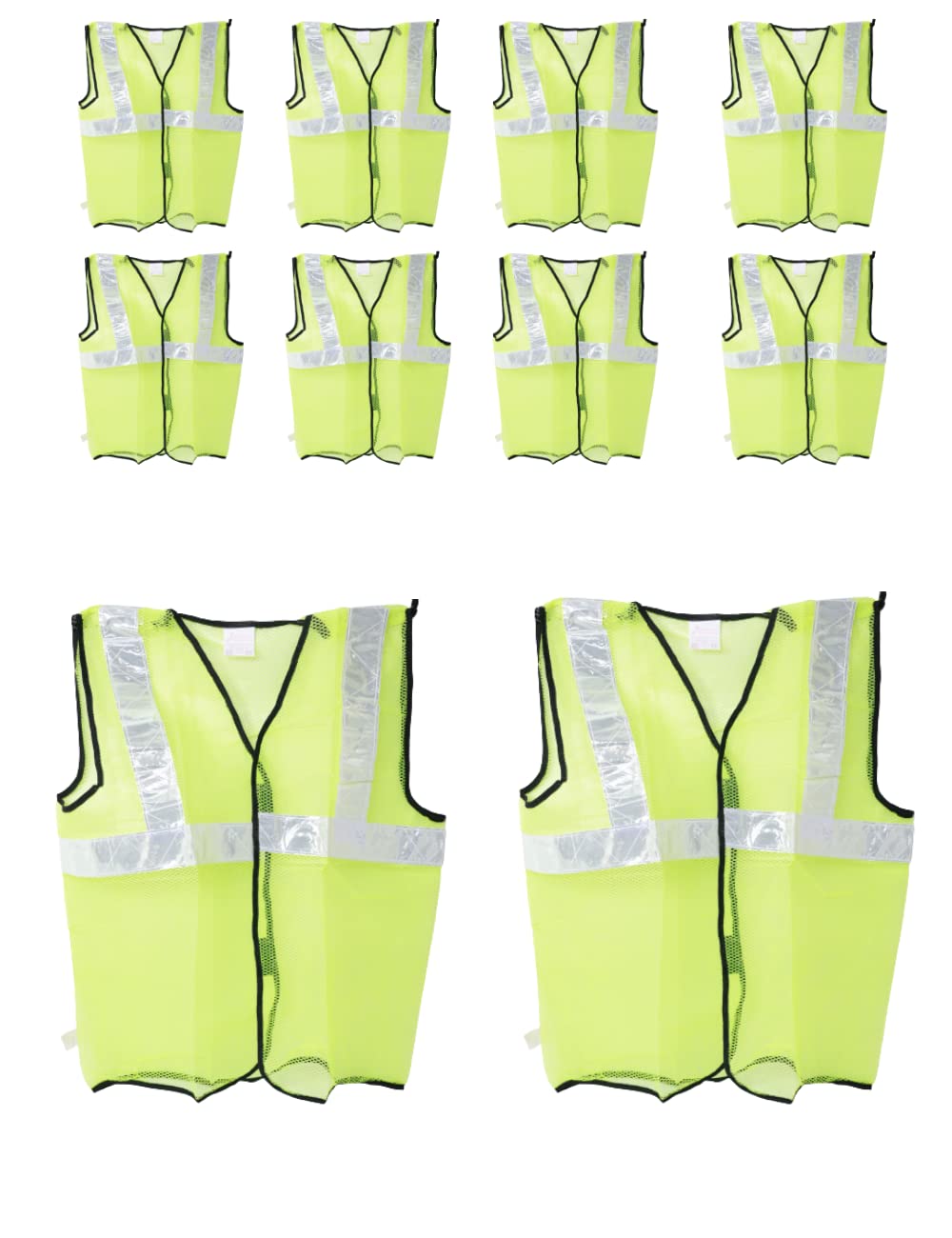 Reflective Safety Jacket 360° Reflactive Green color Net Radium Type (Pack Of 10) (B0B15FBLZL) Amazon Price History, Amazon Price Tracker